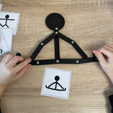 Розвиваюча дерев'яна головоломка Чоловічок