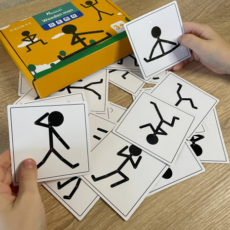 Розвиваюча дерев'яна головоломка Чоловічок