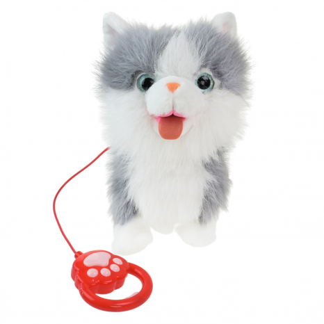 М'яка інтерактивна іграшка - повторюшка  Кішка на повідку Кращий друг BF2501 (укр)