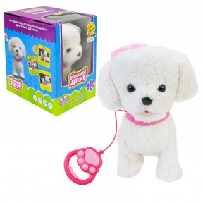 М'яка інтерактивна іграшка - повторюшка Песик на повідку Кращий друг арт. BF2502  (укр)