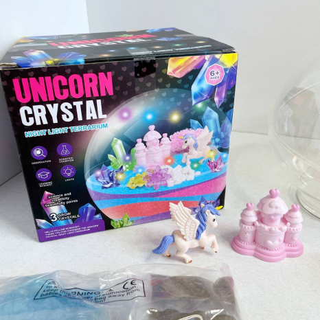 Набір для творчості Нічник - куля з кольоровим піском та декором Динозавр BK1845-BK1846