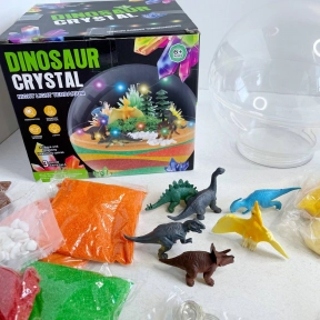 Набір для творчості Нічник - куля з кольоровим піском та декором Динозавр BK1845-BK1846