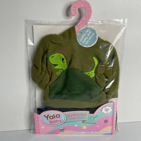 Одяг для пупса висотою 40-45 см (хлопчик діно), в пакеті BLC 242 U