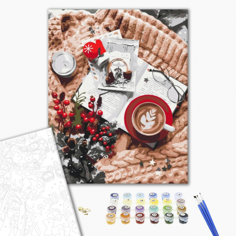 Картина за номерами "Затишне Різдво" Brushme BS51363, 40х50 см