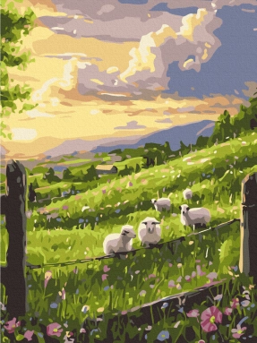 Картина по номерам Весенняя лужайка Brushme BS54293, 40х50 см