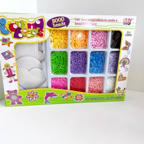 Термомозаїка BT 0057 B  4 основи, 8000 намистин, 12 кольорів, пінцет, термопапір, в коробці