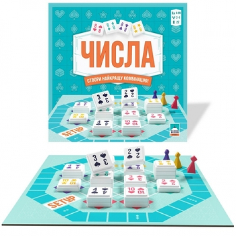 Настольная семейная игра стратегия  Числа (укр.) BZZSET010
