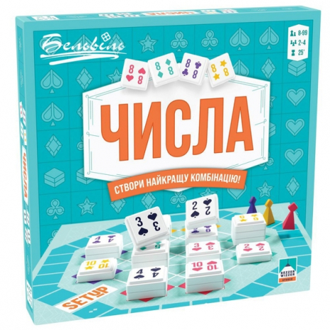 Настольная семейная игра стратегия  Числа (укр.) BZZSET010