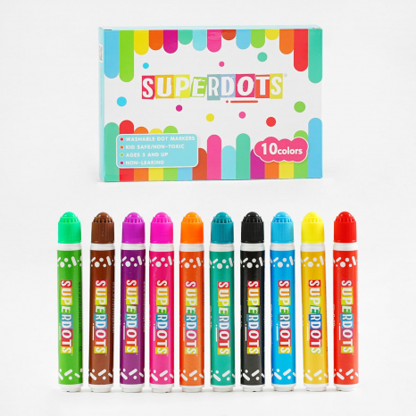 Детские Точечные маркеры для малышей C 35509 10 цветов