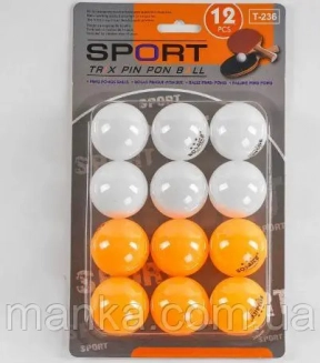 Тенісний м'яч C 48014 (144) 12 шт. на листі