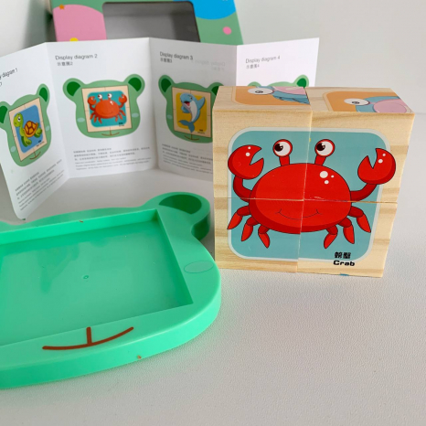 Дерев'яні кубики Морські мешканці