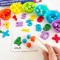 Логічна мозаїка із кульками, набір для сортування C 60412