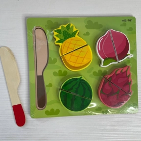 УЦІНКА!!! Дерев’яна рамка - вкладка Фрукти на липучках