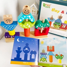 Настільна гра з завданнями Пірамідка День и ніч / Day and Night MD 1619