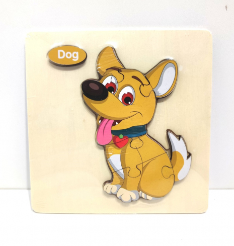 Дерев'яний пазл Транспорт - Собака