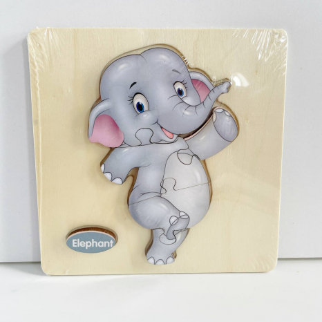 Дерев'яний пазл Транспорт - Слон