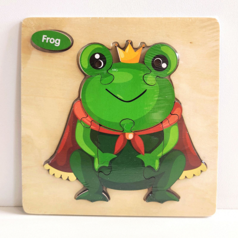 Дерев'яний пазл Тварини - Жабка