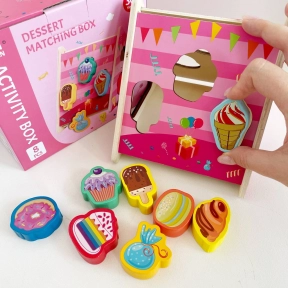 Дерев'яний логічний куб сортер вігвам Смаколики  C 61720