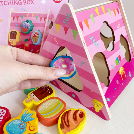 Дерев'яний логічний куб сортер вігвам Смаколики  C 61720