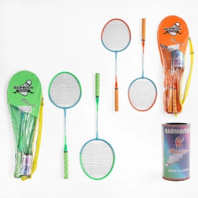 Бадмінтон з 2 ракетками, воланчики, металевий каркас, в чохлі C 63474