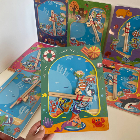 Магнитная рыбалка на планшетке в ассортименте, C 65066