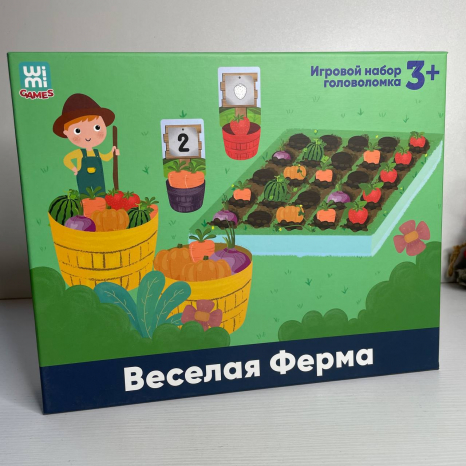 УЦІНКА!!! Логічна гра Грядка: цифри, кольори, картки з завданнями, сортер, C 65695