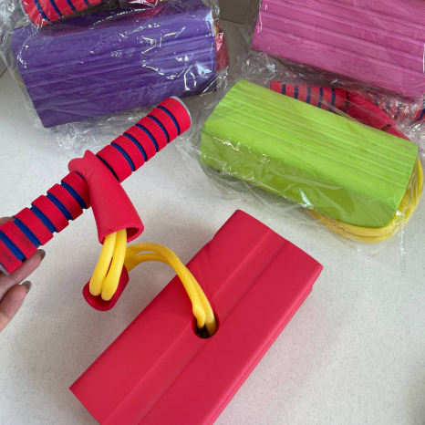 Дитячий джампінг підсвічування ручки, пискавка, у пакеті 
C 66736