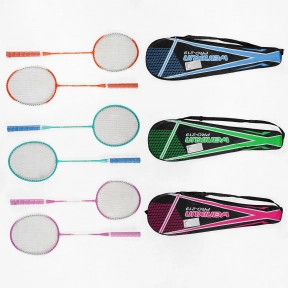 Бадмінтон металевий в чохлі (в наборі 2 ракетки) C 70200