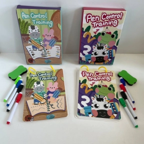 Логічна книжка з завданнями пиши-витирай в асортименті 3 види ( Цифри, Абетка англійська, Асоціації) C 73215