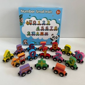 Деревянный магнитный состав Цифры от 1 до 10 со знаками, C 74241