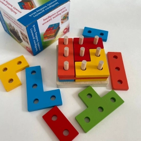 Деревянный сортер - логика Геометрик (плашки)