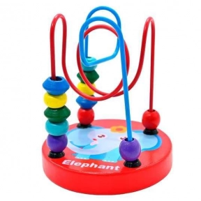 Деревянная игрушка Пальчиковый лабиринт - серпантинка, С 74556