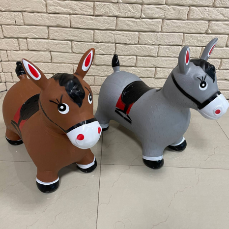 Детский резиновый прыгун Конек в ассортименте, C 75177