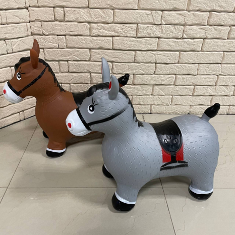 Детский резиновый прыгун Конек в ассортименте, C 75177