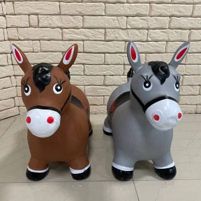 Детский резиновый прыгун Конек в ассортименте, C 75177