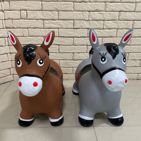 Детский резиновый прыгун Конек в ассортименте, C 75177