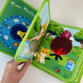 М’яка фетрова книжка бізіборд Тваринки C 75324