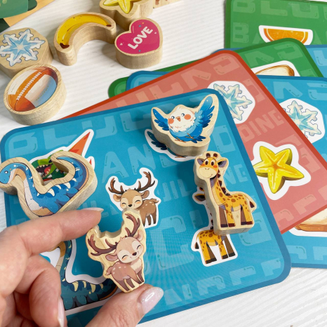 Логічна гра балансир-крокодил, лото з картками нагодуй тваринку C 75591