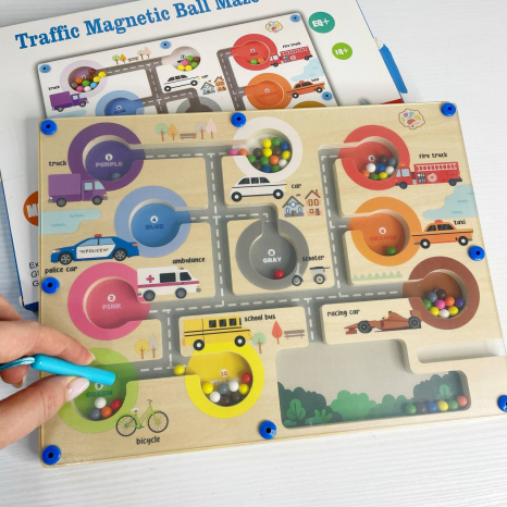 Логічна магнітна дошка машинки-кольори зі стилусом C 75597