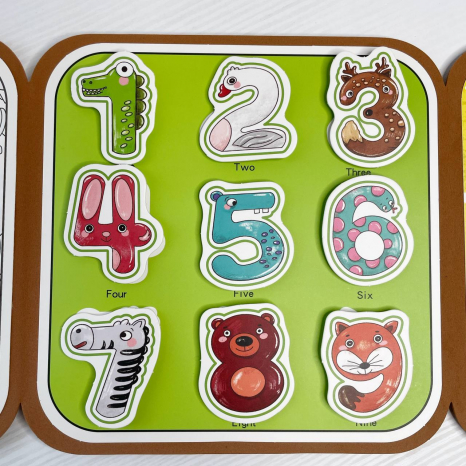 Логічна книжка C 76585  гра з липучками, водна розмальовка, фетрова, в пакеті