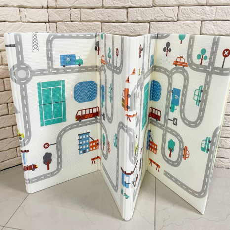 Ігровий термокилимок двохсторонній, складний, 200*150см  в сумці C1012