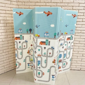 Ігровий термокилимок двохсторонній, складний, 200*150см  в сумці C1012