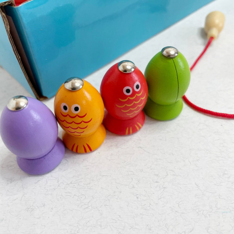 УЦІНКА! Дерев'яна іграшка - сортер Геометрик та магнітна риболовля C15019