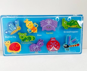 Дерев'яна рамка Комахи на липучках C15059