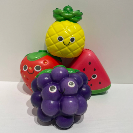 Антистрес - сквіш  фрукти та ягоди 11 см C2812 (ціна на 1 шт, вид випадковий)