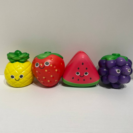 Антистрес - сквіш  фрукти та ягоди 11 см C2812 (ціна на 1 шт, вид випадковий)