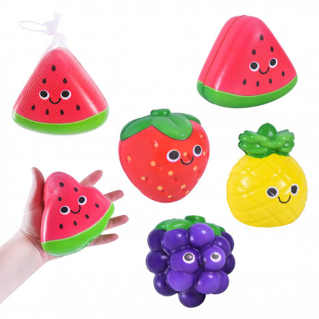 Антистрес - сквіш  фрукти та ягоди 11 см C2812 (ціна на 1 шт, вид випадковий)