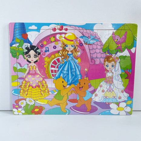 Дерев'яний пазл у рамці Бал принцес, 60 деталей