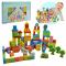 Дерев’яні блоки конструктор Містечко-тваринки на 100деталей, C9442