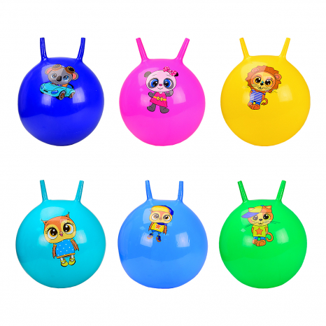 М'яч стрибун із ріжками для фітнесу, діаметр - 45 см